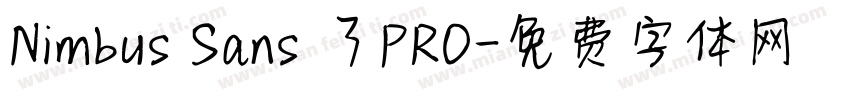 Nimbus Sans 了PRO字体转换